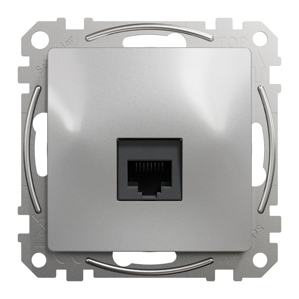 Розетка Schneider Sedna Design алюминий компьютерная RJ45 Саt. 6 UTP ( SDD113461 )